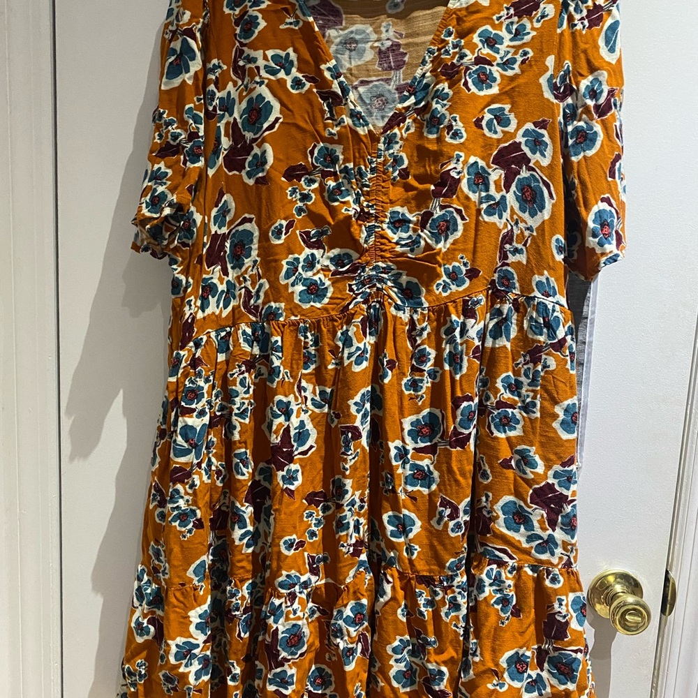 🥕Cottagecore Floral V-Neck Easy Dress 🍂